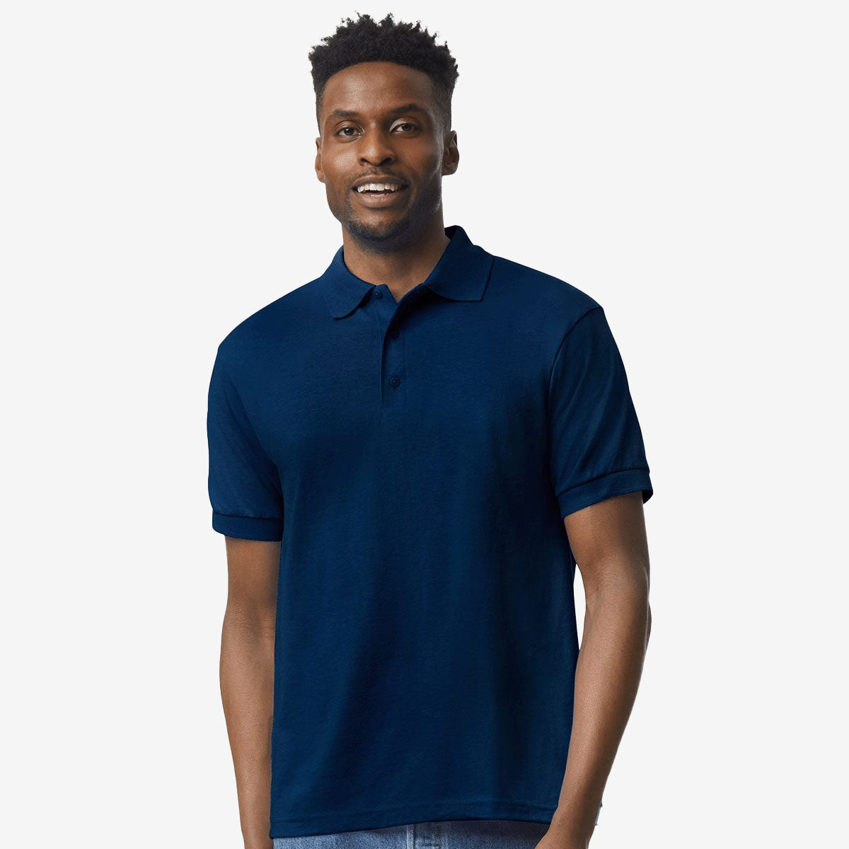 Custom Left Chest Print -  DryBlend Jersey Adult Polo