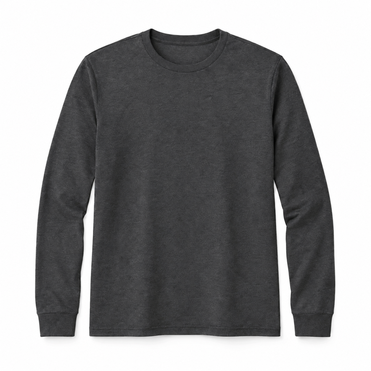 Charcoal long-sleeve shirt